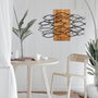 Wallity Fish Accesorio decorativo de pared Negro y Nogal
